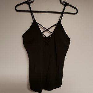 Black tank top